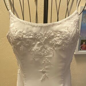 Elegant White Embroidered Dress